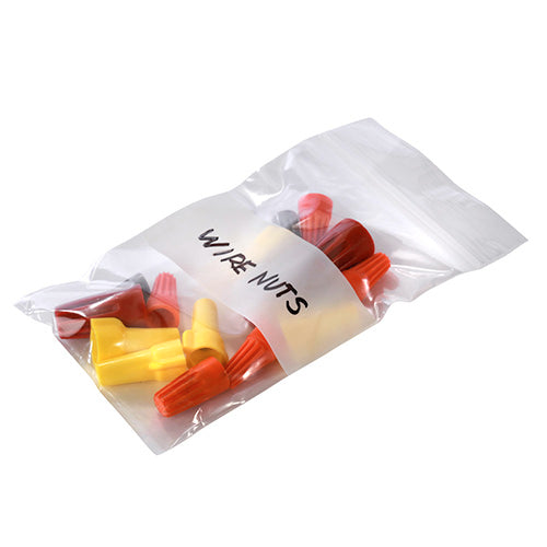 Reclosable Bags w/White Block 2 mil - 3X4